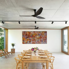 Haiku 152cm DC Black Low Profile Smart Ceiling Fan with Remote Control